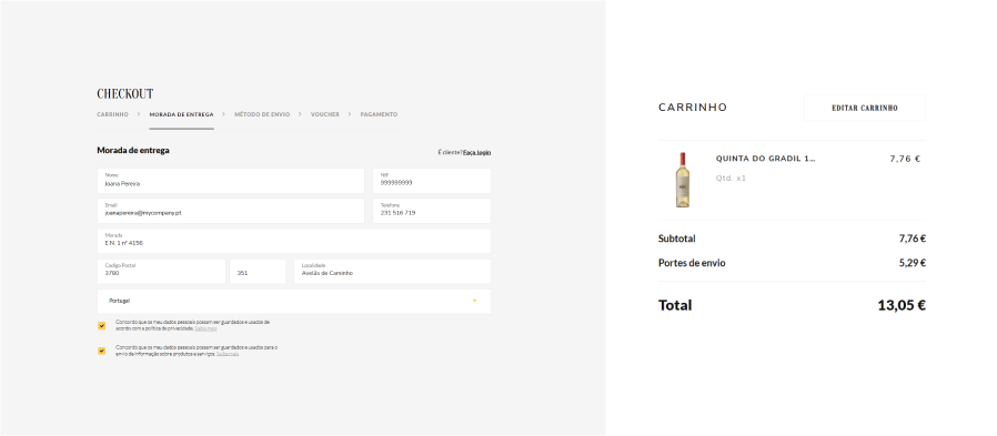 Card Artigo e Checkout 4